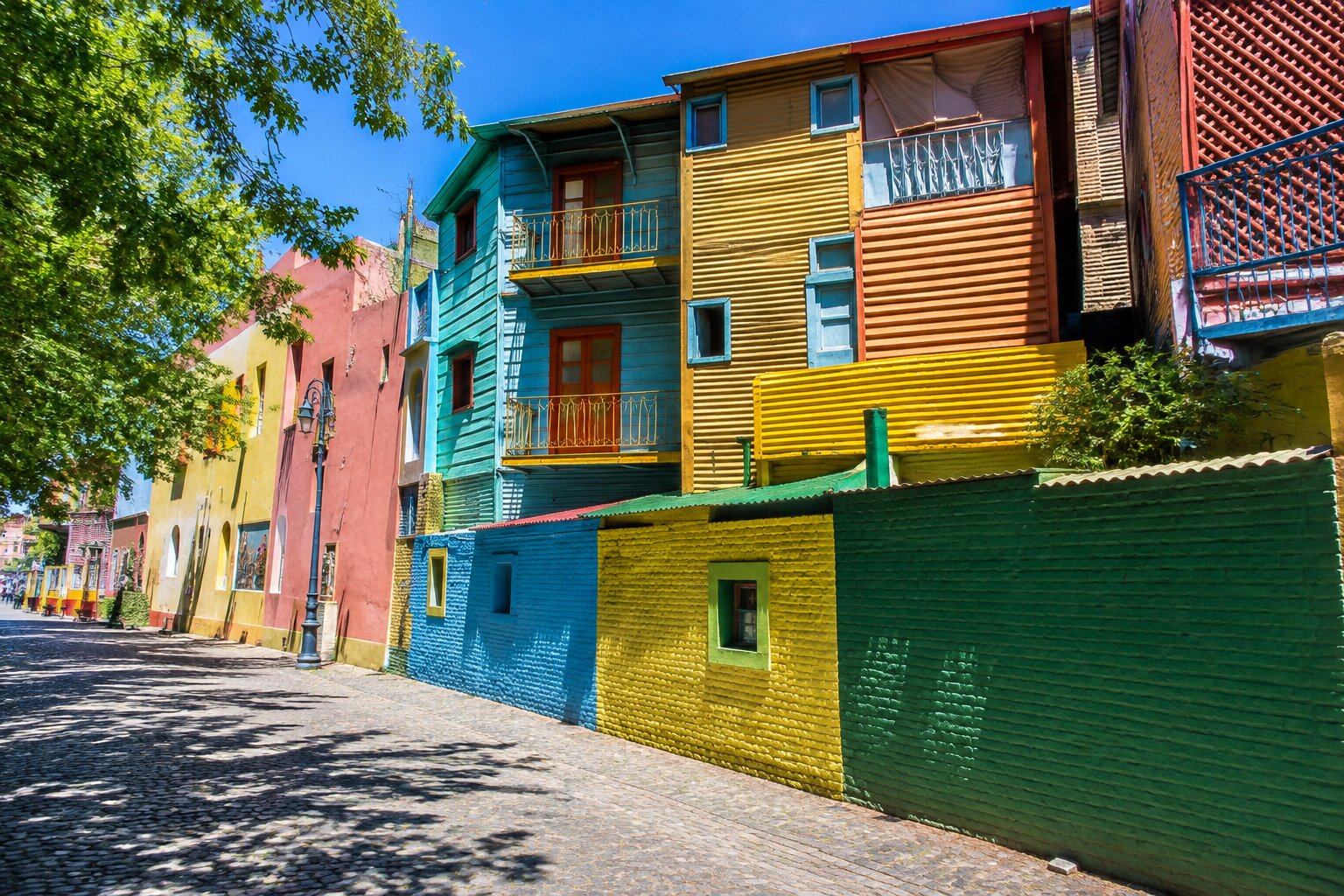 Casas de colores de Caminito, en La Boca, Buenos Aires