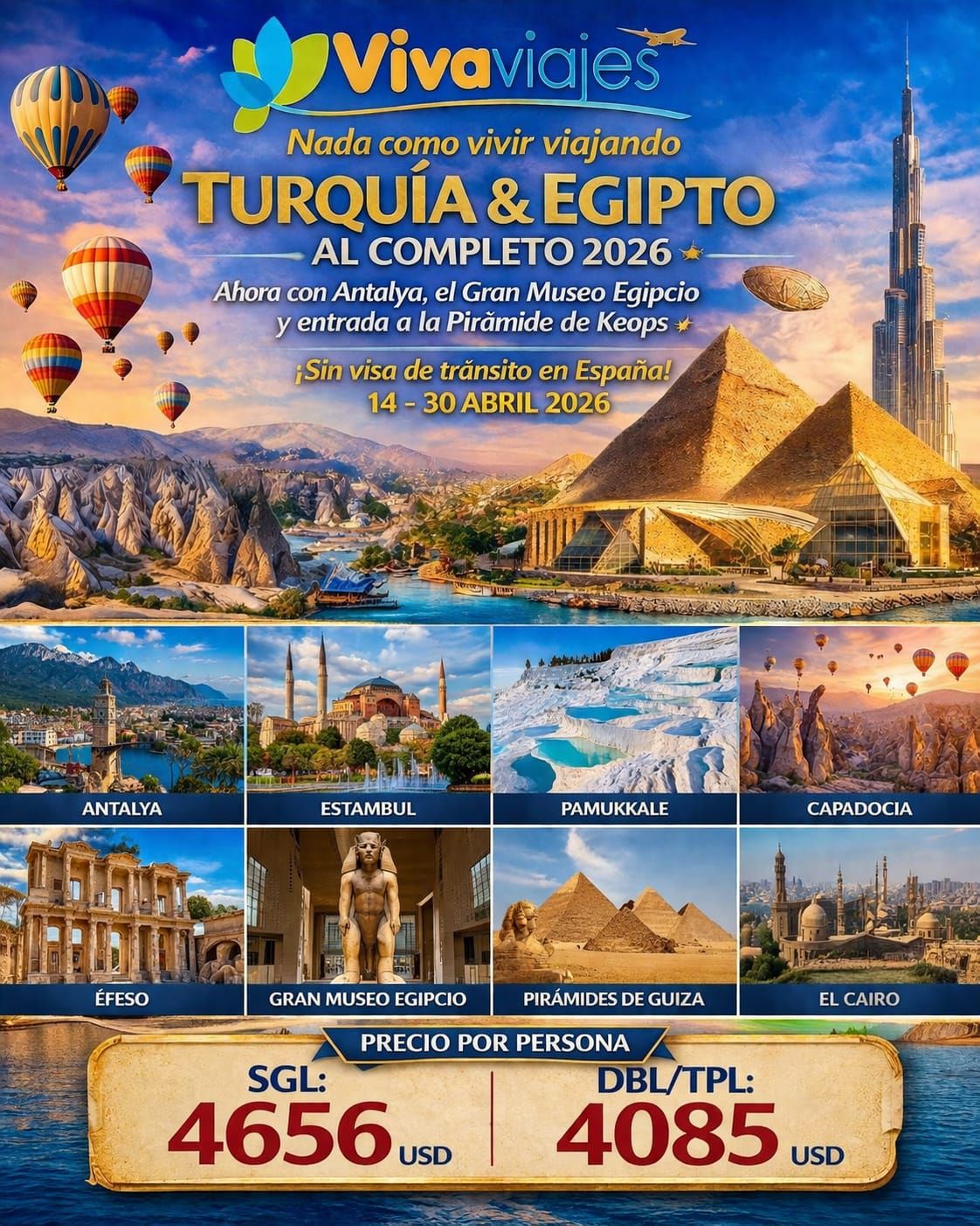 TURQUÍA & EGIPTO AL COMPLETO 2026.