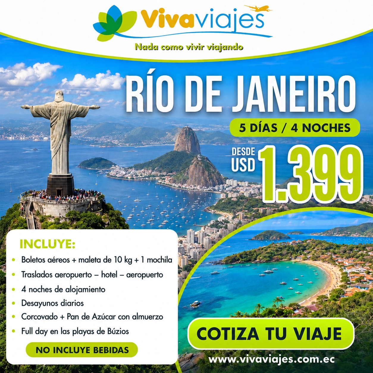 oferta de 1399 para río de janeiro