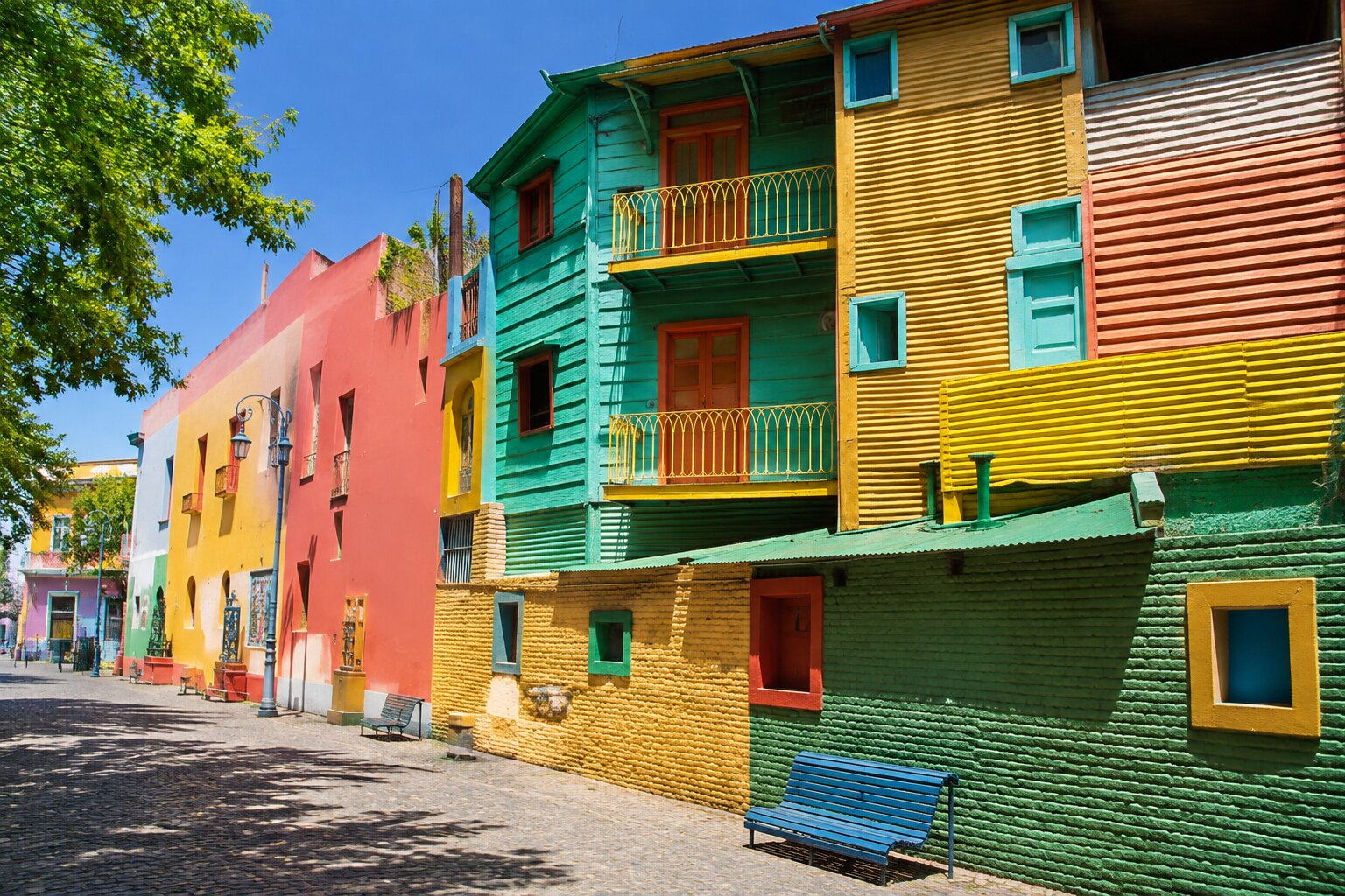 Las casas de colores de Caminito, en La Boca