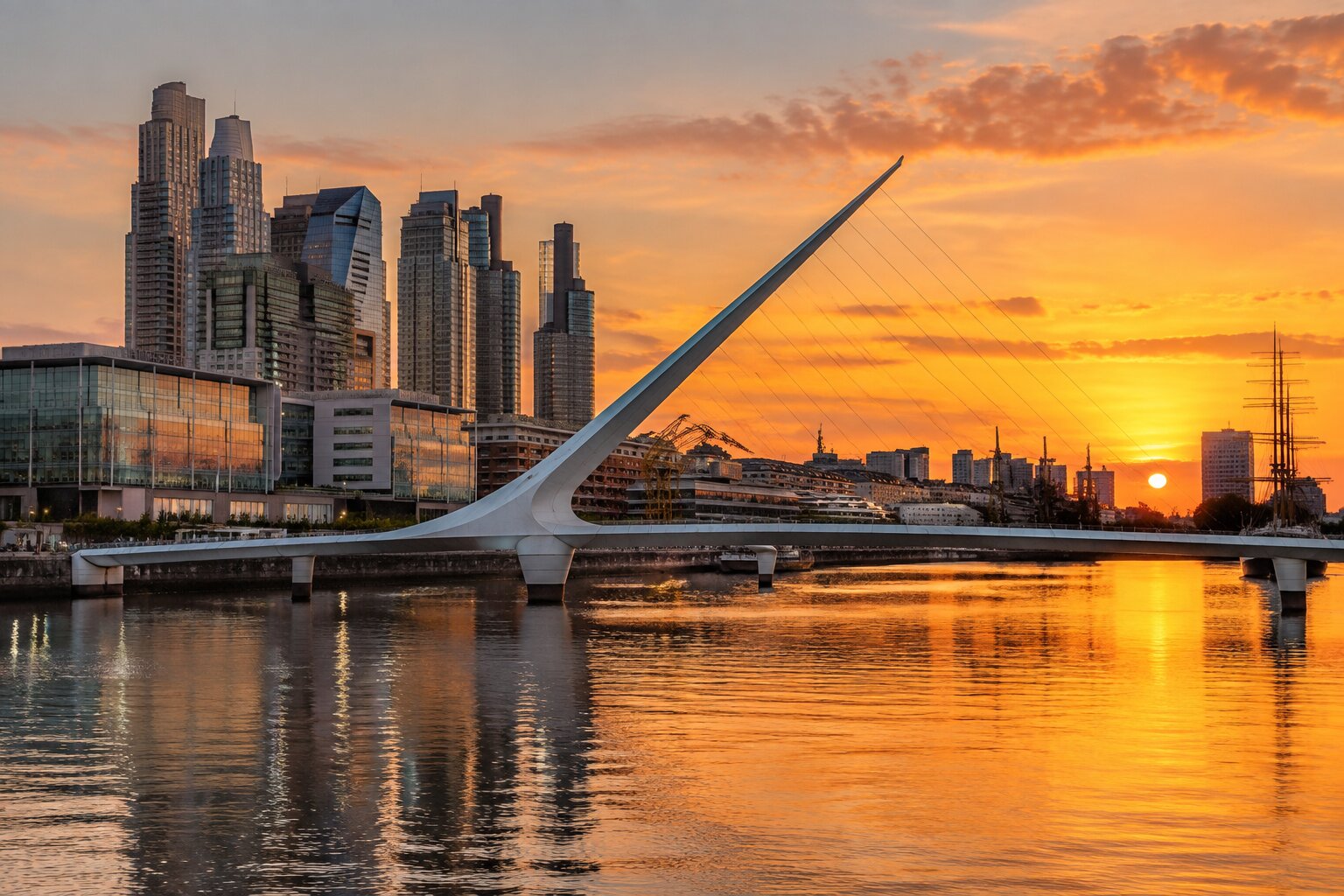 El Puente de la Mujer en Puerto Madero