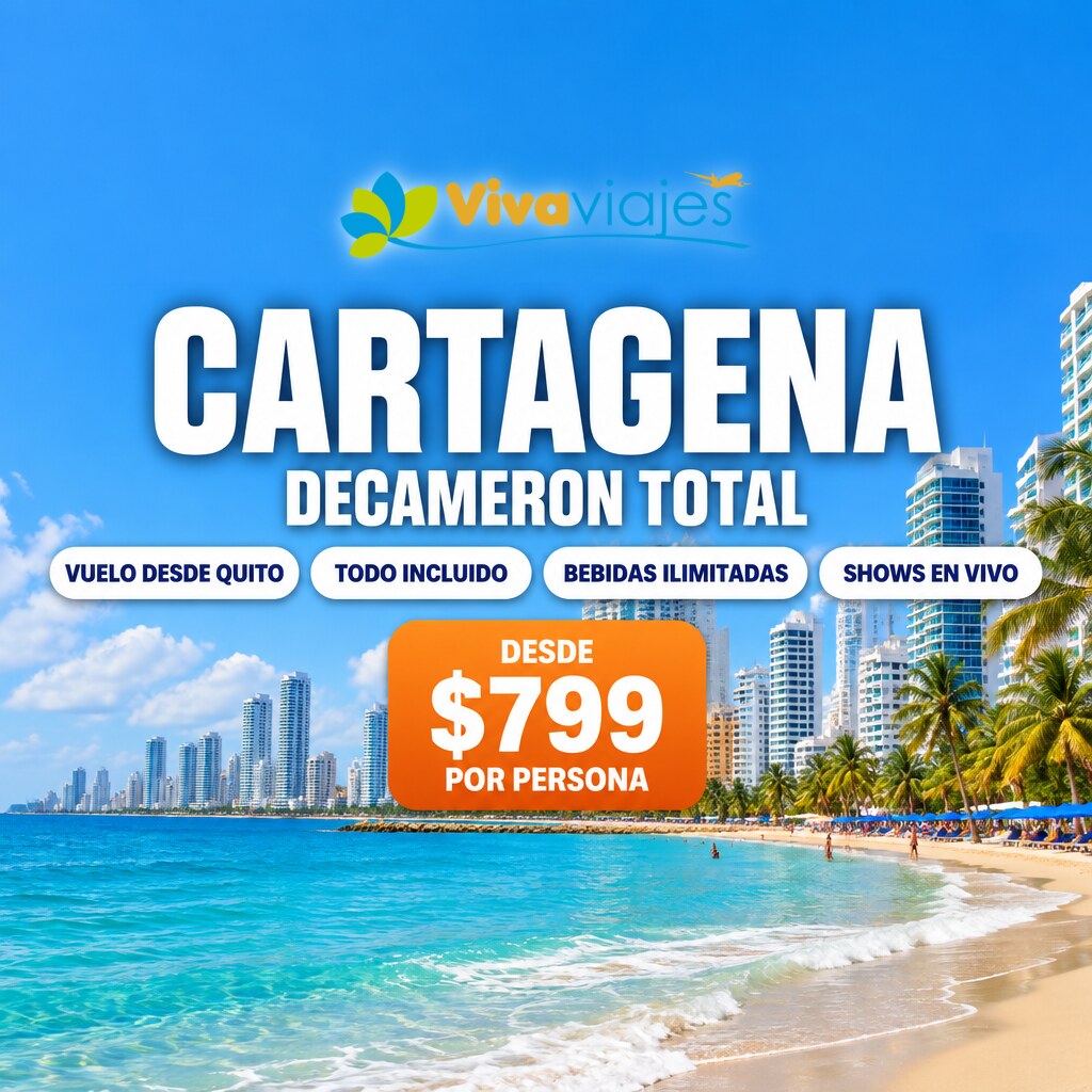 Paquete Decameron Cartagena Total todo incluido desde $799 por persona, con la playa de Bocagrande